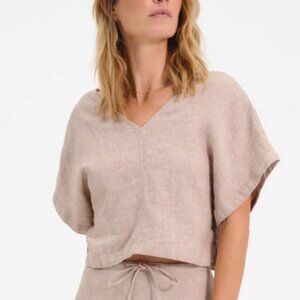 Mate the Label Organic Linen Crop Tee